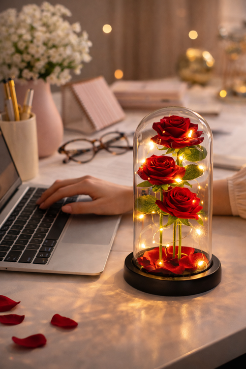 LED Galaxy Three Rose